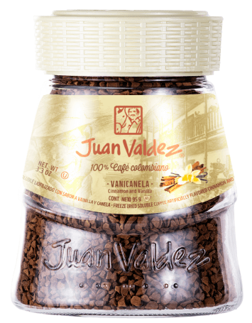 Juan Valdez Vanicanela Freeze Dried Coffee 95g, Instant, 100% Colombian Coffee