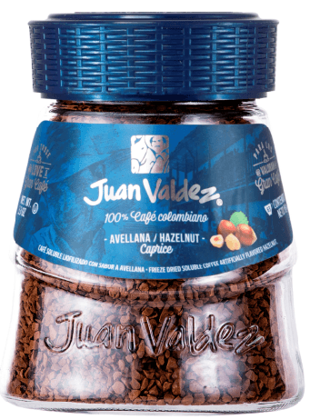 Juan Valdez Hazelnut Freeze Dried Coffee 95g, Instant, 100% Colombian Coffee