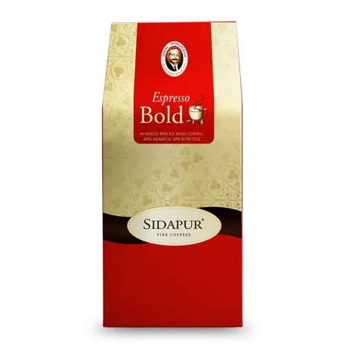 Sidapur Espresso Bold Premium Roasted Whole Bean Espresso Coffee Medium Dark Roast 500g